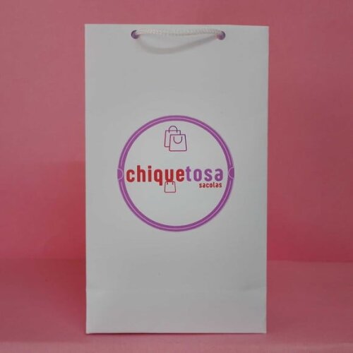 Sacola Personalizada Papel Opaline 15,5x9x4 gramatura 180gr