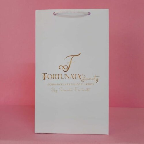 Sacola Personalizada Papel Opaline 15,5x9,0x4,0 gramatura 180gr