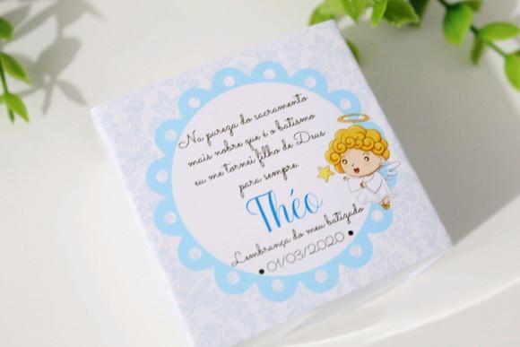 Lembrancinha de Batizado Sabonete Personalizado Anjo