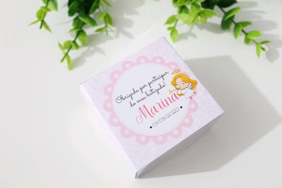 Lembrancinha de Batizado Sabonete Personalizado Anjo