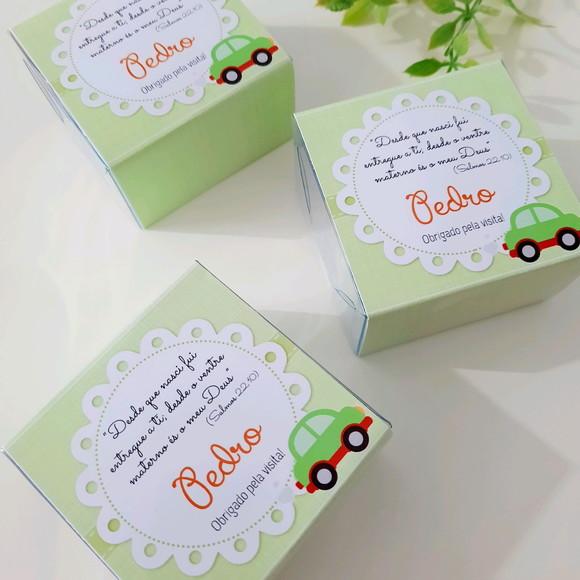 Lembrancinha de Maternidade Sabonete Personalizado Carrinho