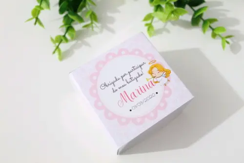 Lembrancinha de Batizado Sabonete Personalizado Anjo