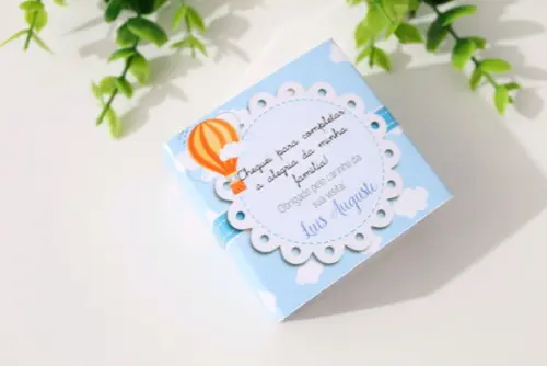 Lembrancinha de Maternidade Sabonete Personalizado Balão