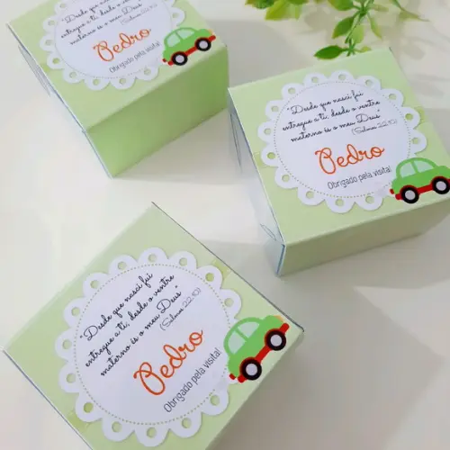 Lembrancinha de Maternidade Sabonete Personalizado Carrinho