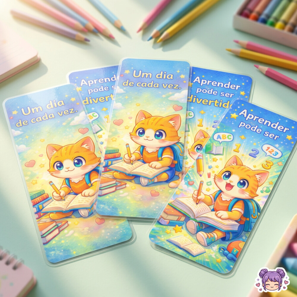 Marcadores de Página Infantil PDF | Volta às Aulas para Imprimi