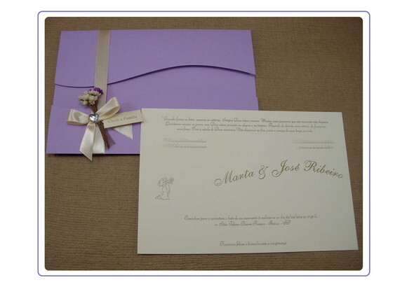 Convite Casamento (mod. Holanda)