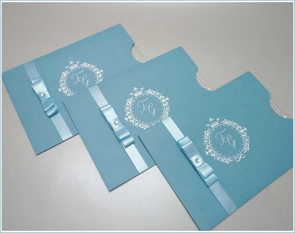 Convite Casamento Acetato Mod. Veneza