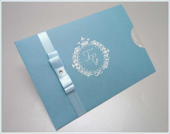 Convite Casamento Acetato Mod. Veneza