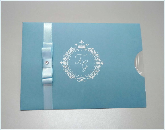 Convite Casamento Acetato Mod. Veneza