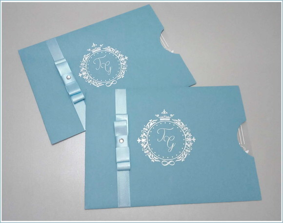 Convite Casamento Acetato Mod. Veneza