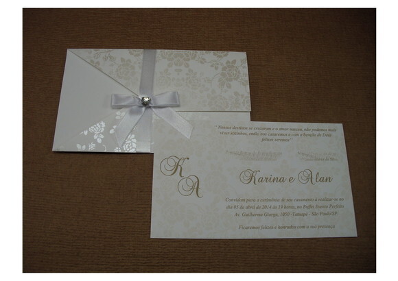 Convite Casamento Mod. Colômbia