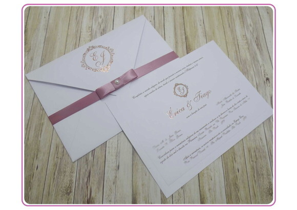 Convite Casamento Tradicional Mod. Alemanha