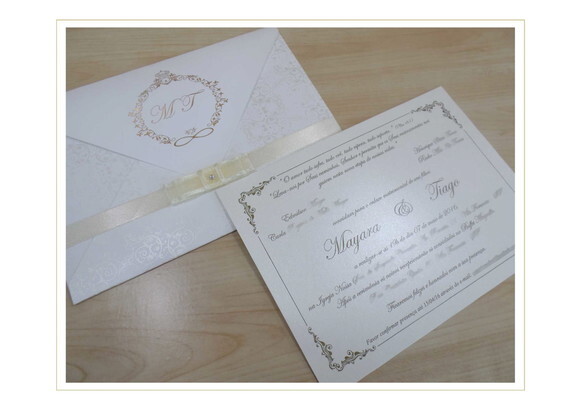 Convite Casamento Tradicional Mod. Alemanha