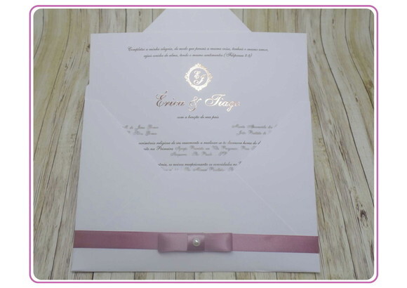 Convite Casamento Tradicional Mod. Alemanha