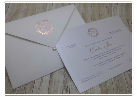 Convite Casamento Tradicional Mod. Alemanha