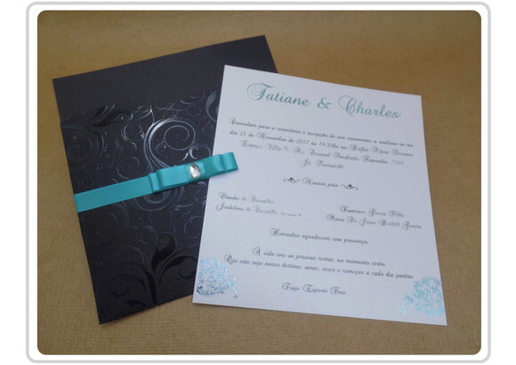 Convite de casamento C- 017 - Cód. 172