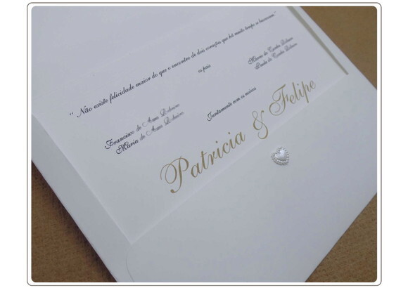 Convite de casamento C- 034-Cód. 341
