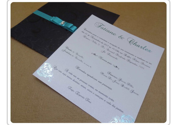 Convite de casamento C- 017 - Cód. 172