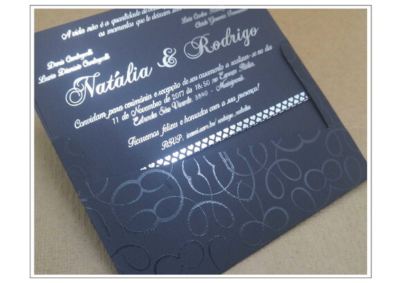 Convite de Casamento Mod. Dinamarca