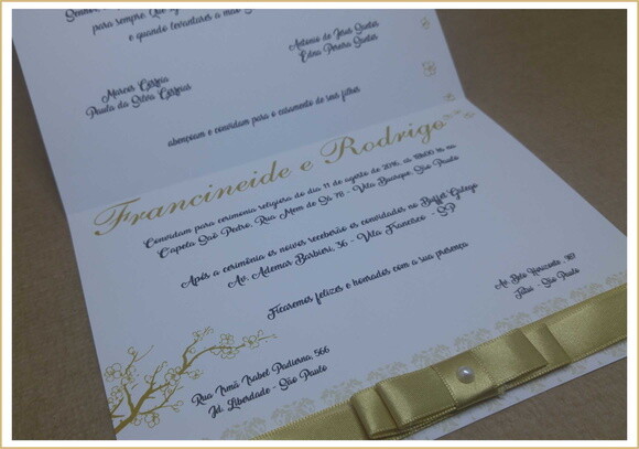 Convite de Casamento Mod. Egito