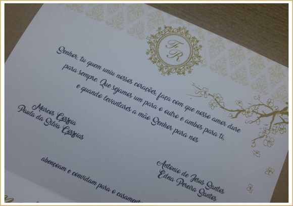 Convite de Casamento Mod. Egito