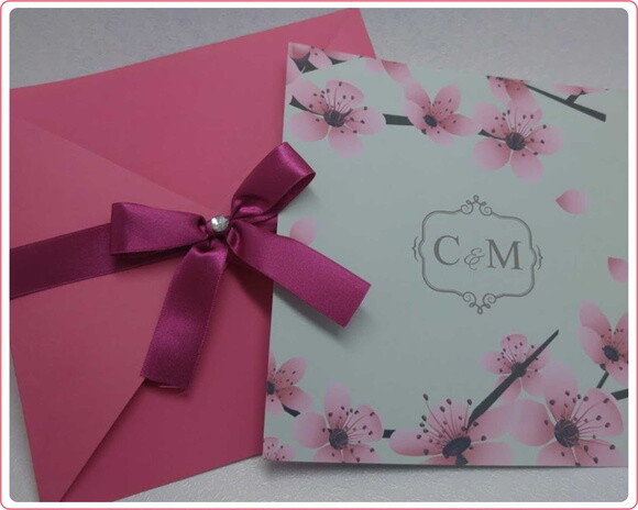 Convite de Casamento Mod. Japão