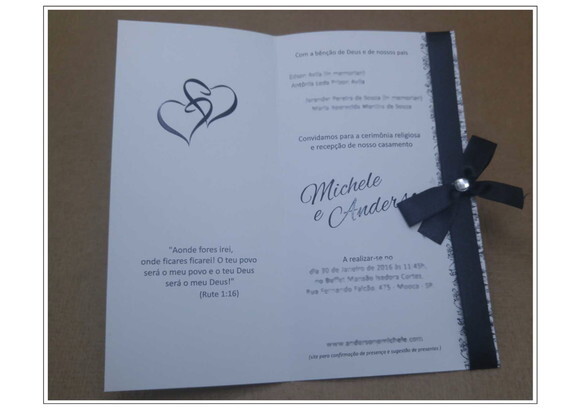 Convite de Casamento Mod. Polônia