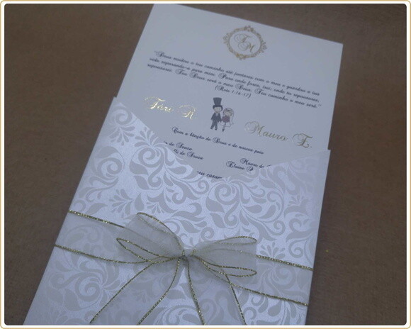 Convite de Casamento Mod. Suécia