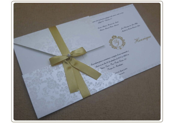 Convite de Casamento Mod. Suiça
