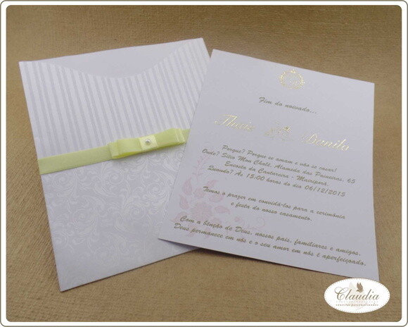 Convite de Casamento Mod. Turquia