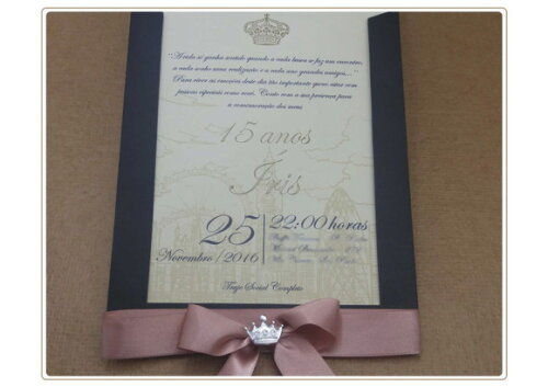 Convite 15 Anos , Debutante Mod. Suécia