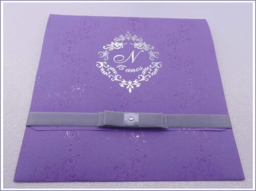 Convite 15 anos Roxo