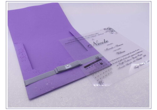 Convite 15 anos Roxo