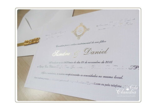Convite casamento C- 033 - Cód. 330
