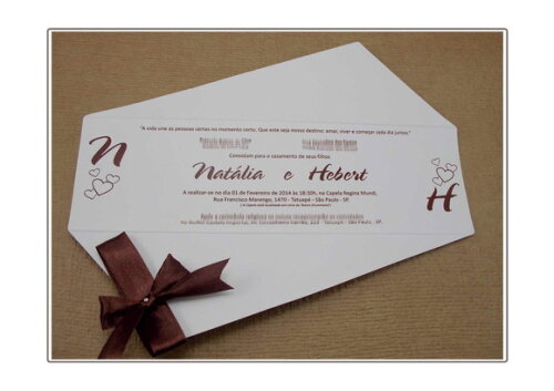 Convite Casamento Mod. Brasil