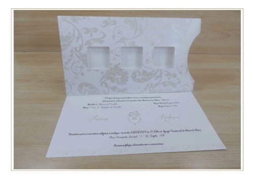 Convite Casamento Mod. Canada