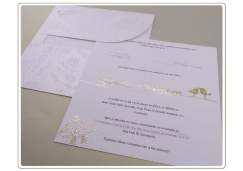Convite Casamento Mod. Croácia