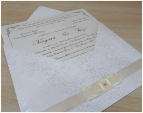 Convite Casamento Tradicional Mod. Alemanha