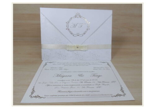 Convite Casamento Tradicional Mod. Alemanha