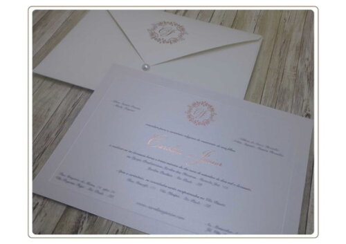 Convite Casamento Tradicional Mod. Alemanha