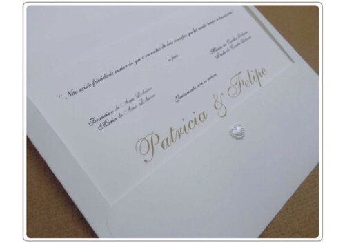 Convite de casamento C- 034-Cód. 341