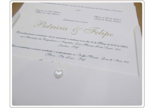 Convite de casamento C- 034-Cód. 341