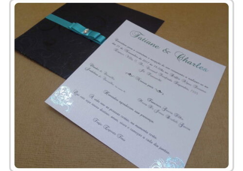 Convite de casamento C- 017 - Cód. 172