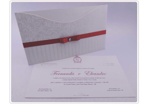 Convite de Casamento Mod. Bélgica