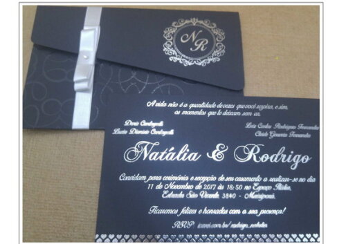 Convite de Casamento Mod. Dinamarca