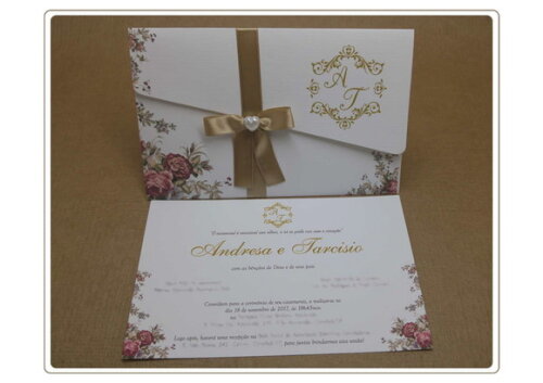 Convite de Casamento Mod. Dinamarca