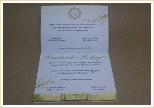Convite de Casamento Mod. Egito