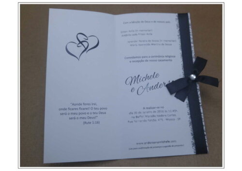 Convite de Casamento Mod. Polônia