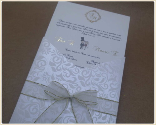 Convite de Casamento Mod. Suécia