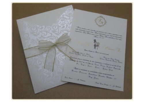 Convite de Casamento Mod. Suécia